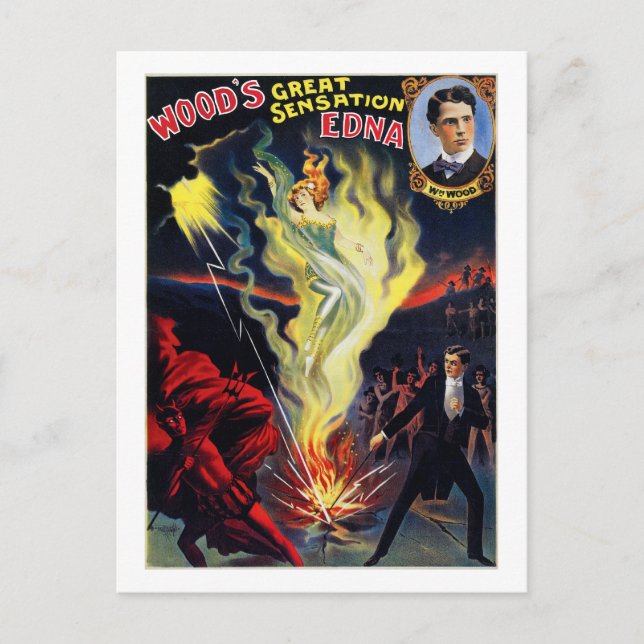 Wood's Sensation "Edna" Postkarte (Vorderseite)