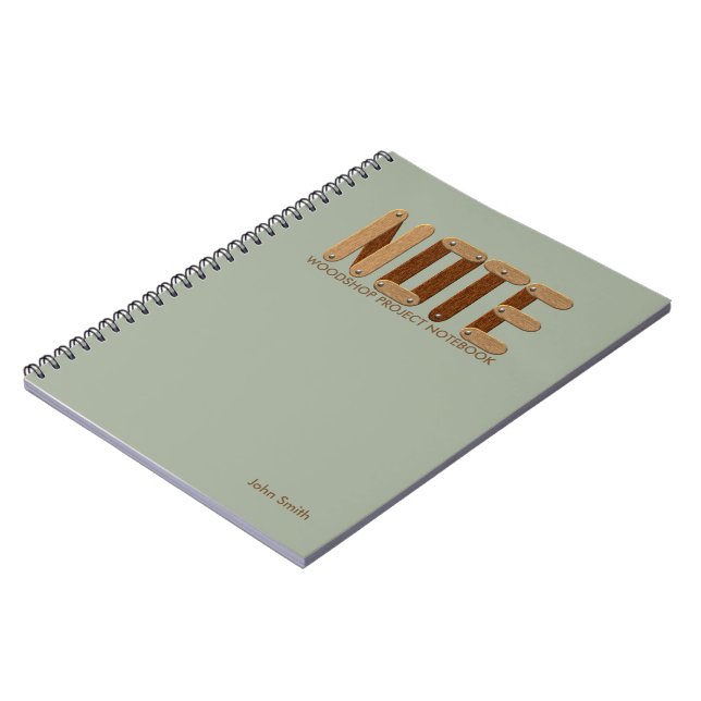 Woodshop Projekt-Notizbuch Notizblock (Linke Seite)