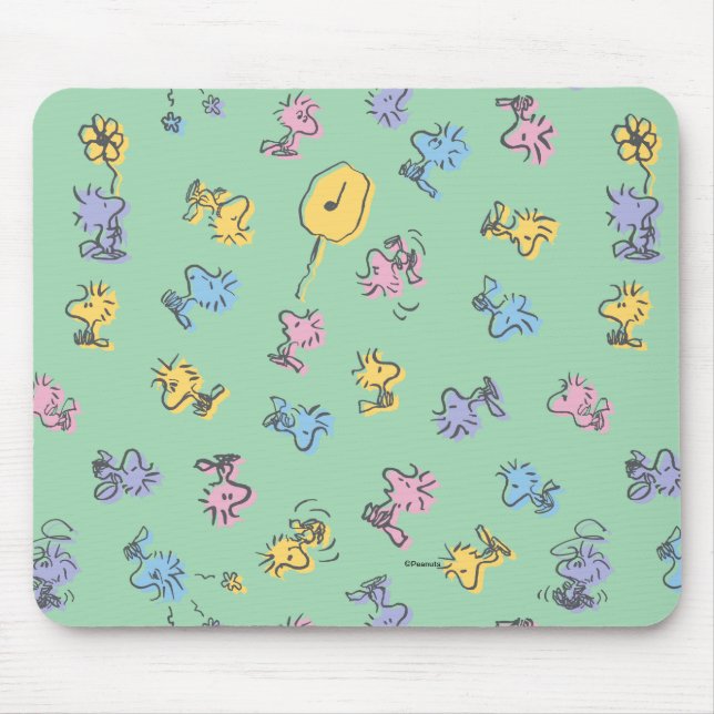 Woodstock Sugar Pop Art Pattern Mousepad (Vorne)