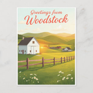 Woodstock, Vermont – landwirtschaftliche Szenen un Postkarte