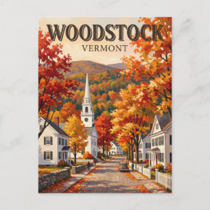 Woodstock Vermont Postkarte