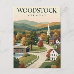 Woodstock Vermont Postkarte