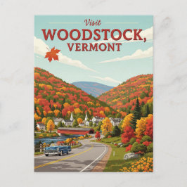 Woodstock Vermont Travel Postkarte