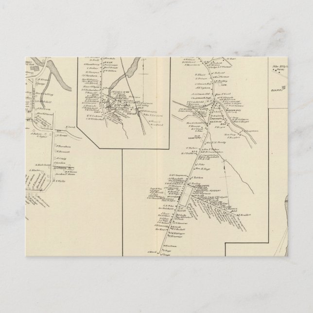 Woodsville PO Postkarte (Vorderseite)