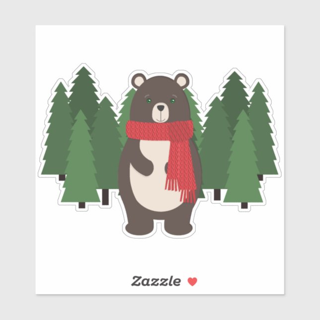 Woodsy Bär Aufkleber (Blatt)