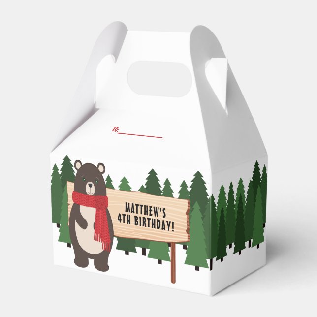 Woodsy Bär Geschenkschachtel (Vorderseite)