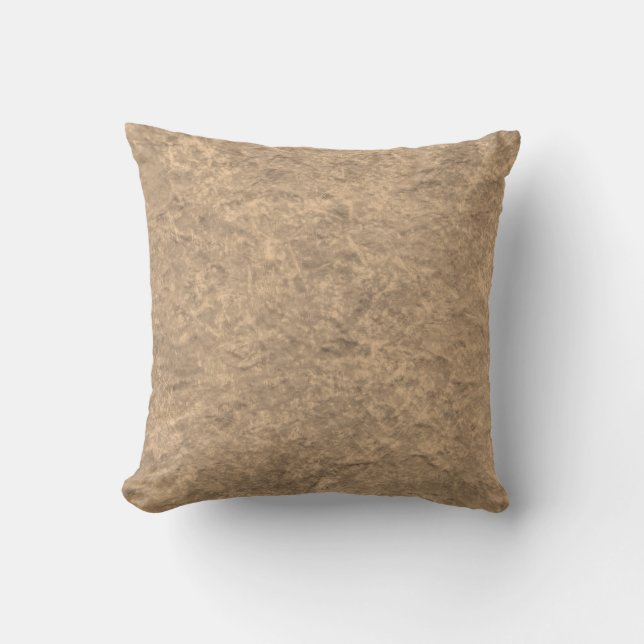 Woodsy Beige Hütte Kissen (Vorderseite)