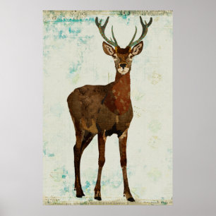 Woodsy Elch-Kunst-Plakat Poster