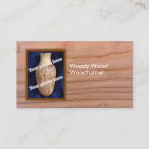 Woodturner kundenspezifische visitenkarte
