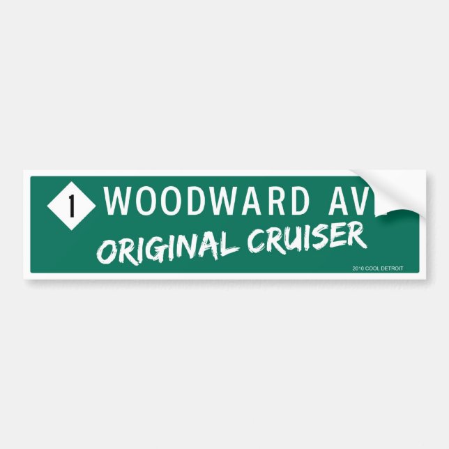 Woodward Allee "ursprünglicher Kreuzer " Autoaufkleber (Vorne)