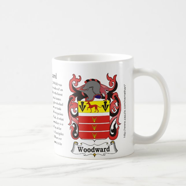 Woodward, der Ursprung, Bedeutung und das Wappen Kaffeetasse (Rechts)