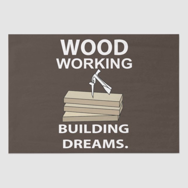 Woodworker Birthday Seidenpapier (Vorderseite)
