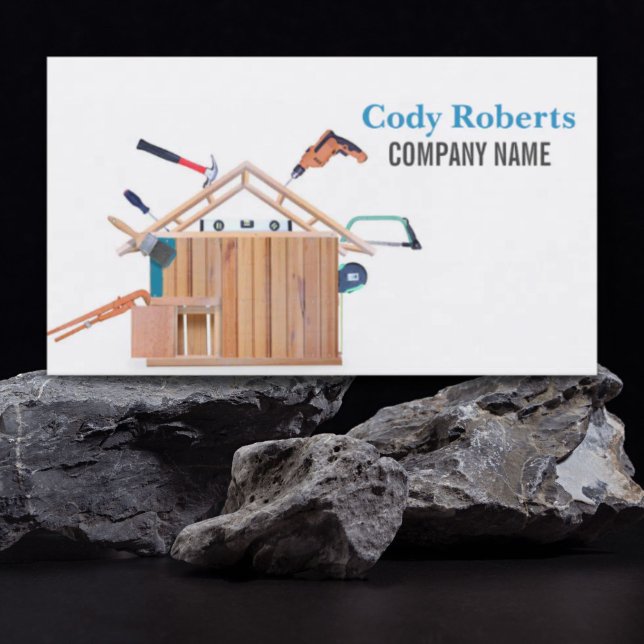 Woodworker Tools Handyman Carpentry Carpenter Visitenkarte (Woodworker Tools Handyman Carpentry Carpenter Business Card)