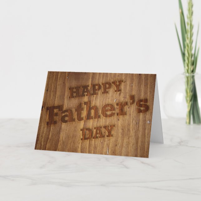 Woodworker Vatertag Card Karte (Vorderseite)