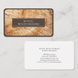 Woodworker Wood Business Card Visitenkarte