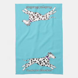 Woodwynd Dalmatians black & liver Geschirrtuch