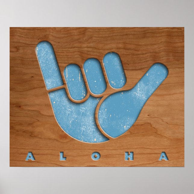 Woody Aloha Shaka Poster (Vorne)