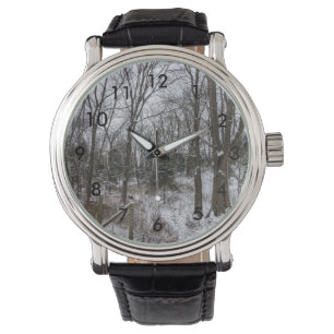 Woody Snow Day Armbanduhr