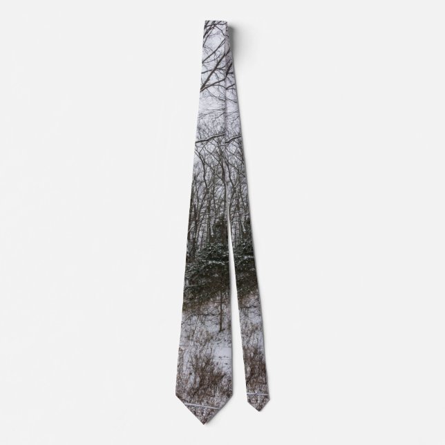 Woody Snow Day Neck Tie Krawatte (Vorderseite)
