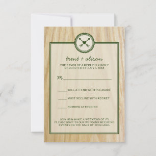 Woody Wedding & Glamping Antwortkarten RSVP Karte