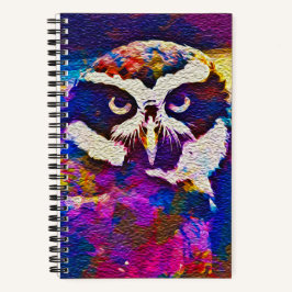 "Woody Whoo" Owl Spiral-Notebook Notizbuch