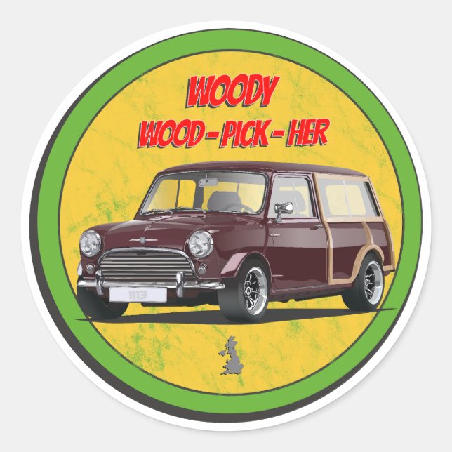 Woody Wood Sticker (Vorderseite)