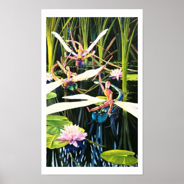 "Woody's Wild Ride" Whimsical Watercolor Poster (Vorne)