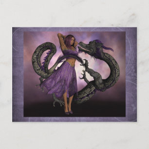 Wooed by the Dragon Postkarte