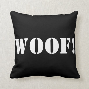 Woof! - dekoratives Kissen