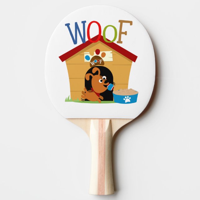 Woof Dog Tischtennis Schläger (Rückseite)