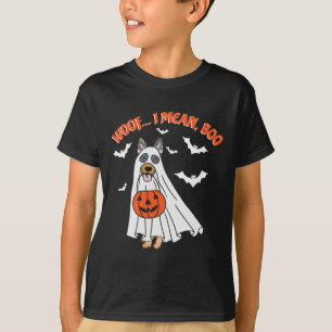 Woof ich Gemein Boo Funny Ghost Dog Halloween Pump T-Shirt