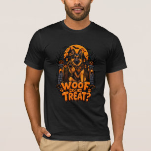 Woof oder Treat Deutscher Schäferhund Halloween Lu T-Shirt