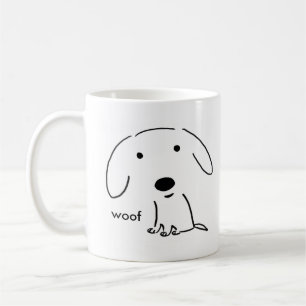 Woof Puppy Dog   Niedlich Kaffeetasse