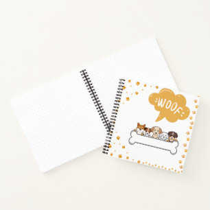 Woof & Wiggles, Hundeteam Notizbuch