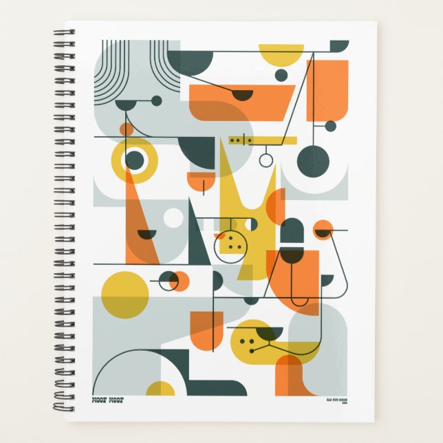 Woof Woof ! Planificateur Doggo Abstrait (Devant)