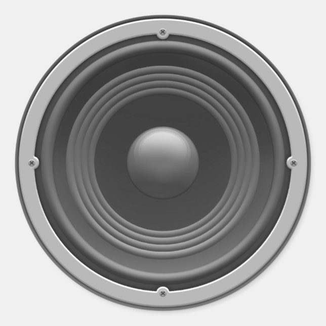 Woofer Runder Aufkleber (Vorderseite)