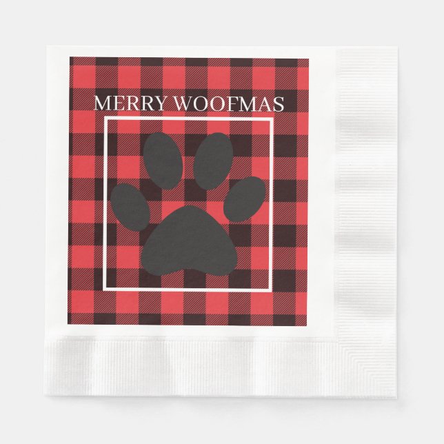 WoofmasThrow Kissen Serviette (Vorderseite)