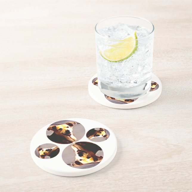 Woofs N' Wags Getränkeuntersetzer (Seite)