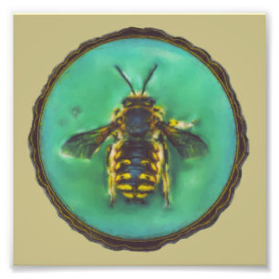 Wool Carder Bee Fotodruck
