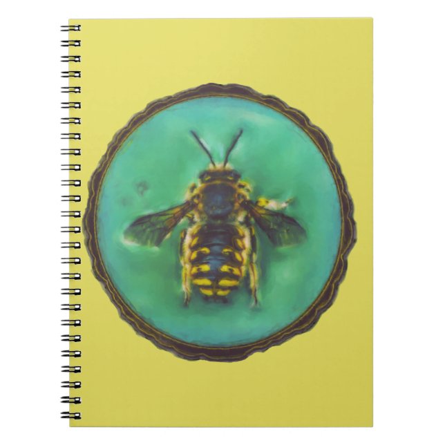 Wool Carder Bee Notizblock (Vorderseite)