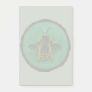 Wool Carder Bee Post-it Klebezettel