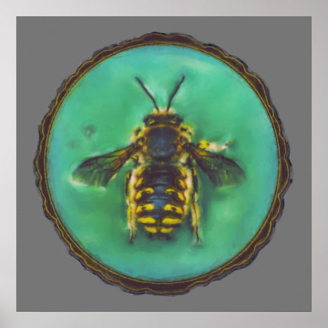 Wool Carder Bee Poster (Vorne)