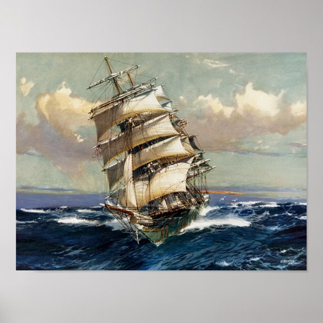 Wool Clipper Satamis Poster (Vorne)