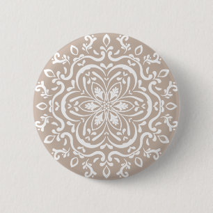 Wool Mandala Button