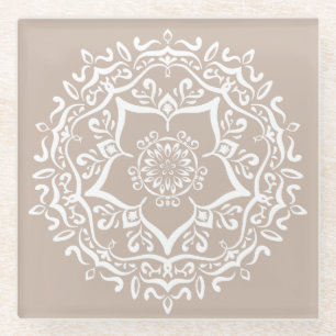 Wool Mandala Glasuntersetzer
