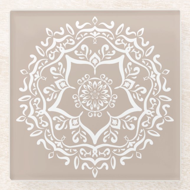 Wool Mandala Glasuntersetzer (Vorderseite)