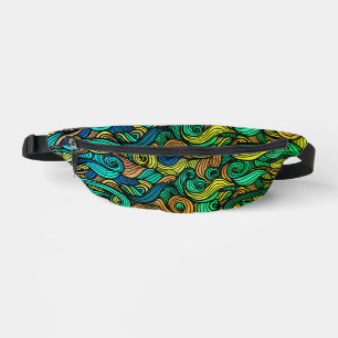 Wool Topped paisley Bauchtasche