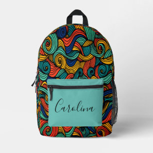Wool Topped paisley Bedruckter Rucksack
