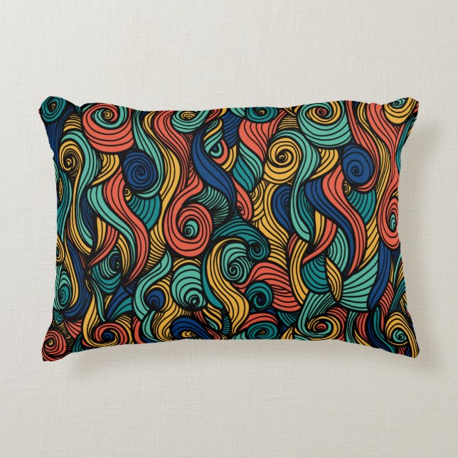Wool Topped paisley Dekokissen (Vorderseite)