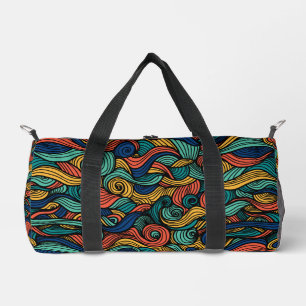 Wool Topped paisley Duffle Bag